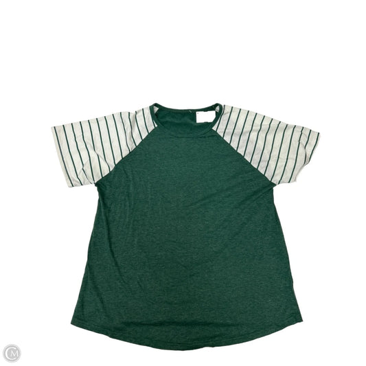 Top Short Sleeve By Clothes Mentor In Green, Size: Xl