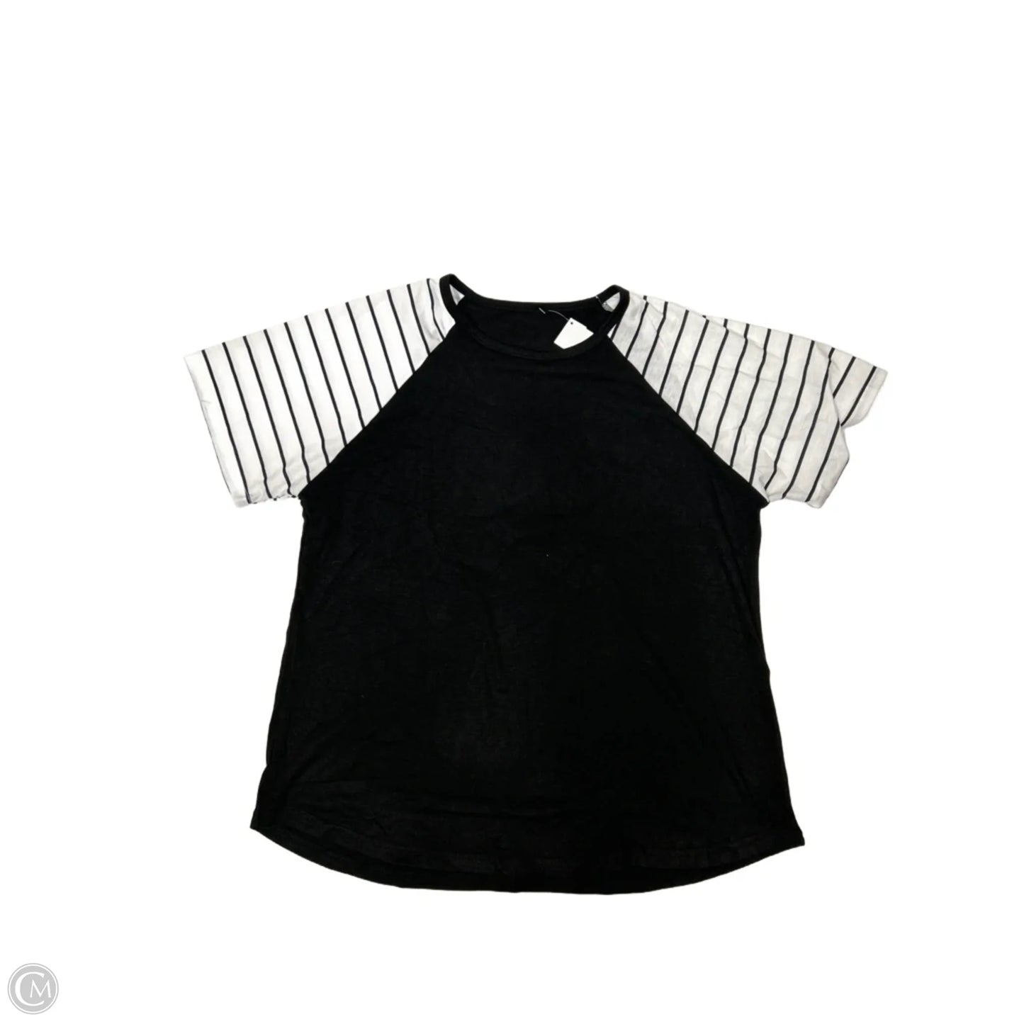 Top Short Sleeve By Clothes Mentor In Black, Size: Xl
