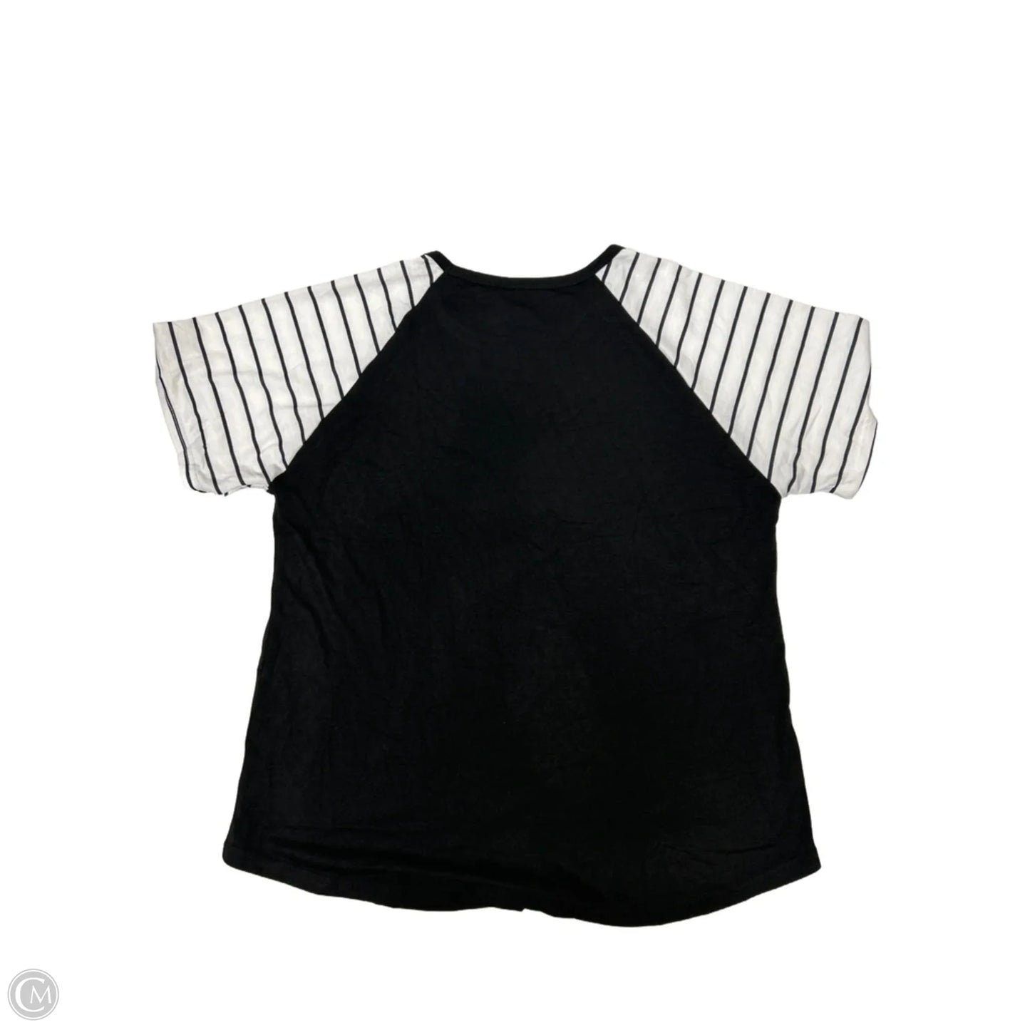 Top Short Sleeve By Clothes Mentor In Black, Size: Xl
