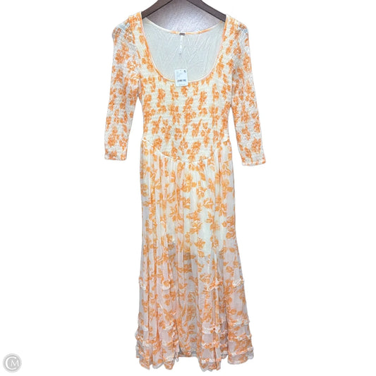Dress Casual Maxi By Free People In Orange, Size: S