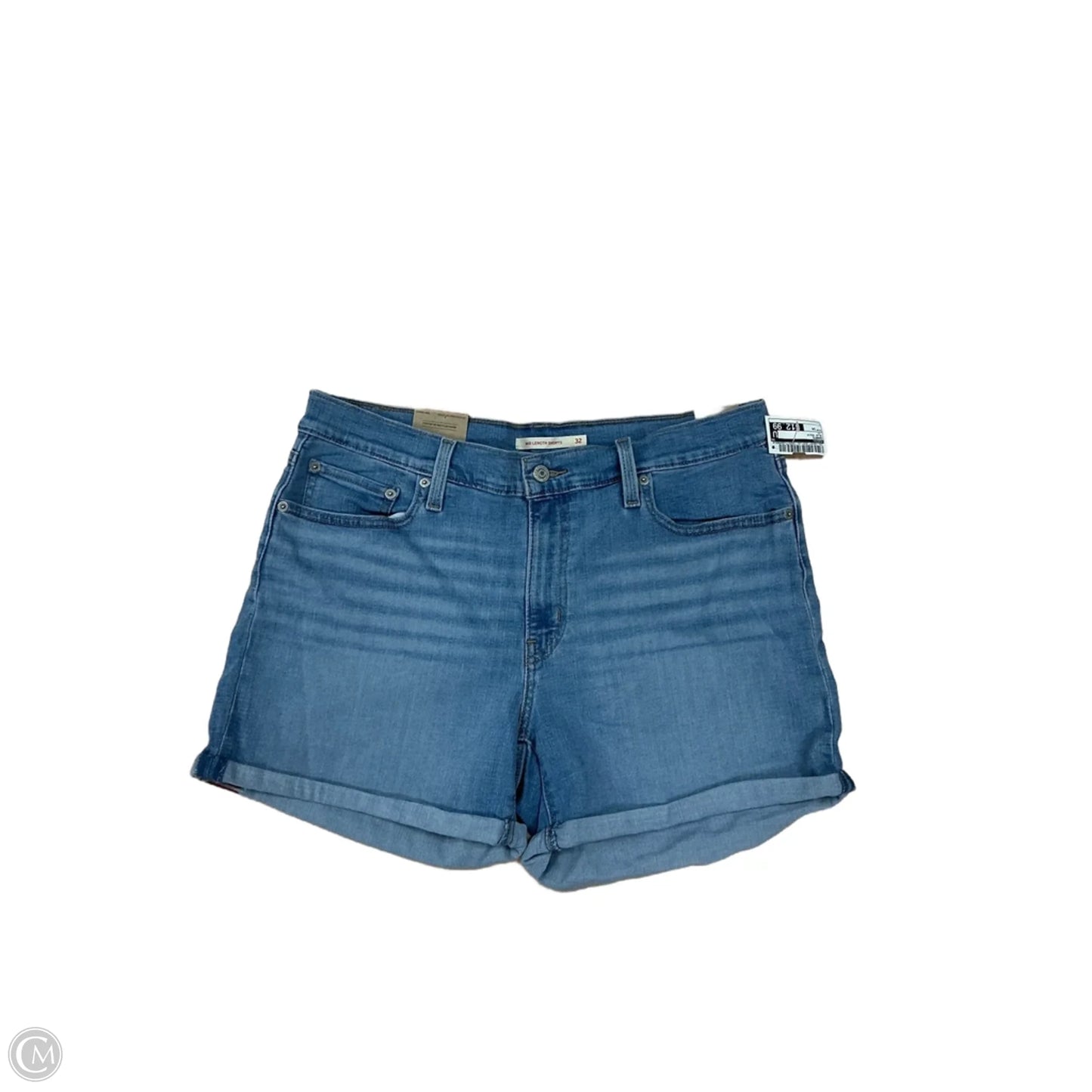 Shorts By Levis In Blue Denim, Size: 14