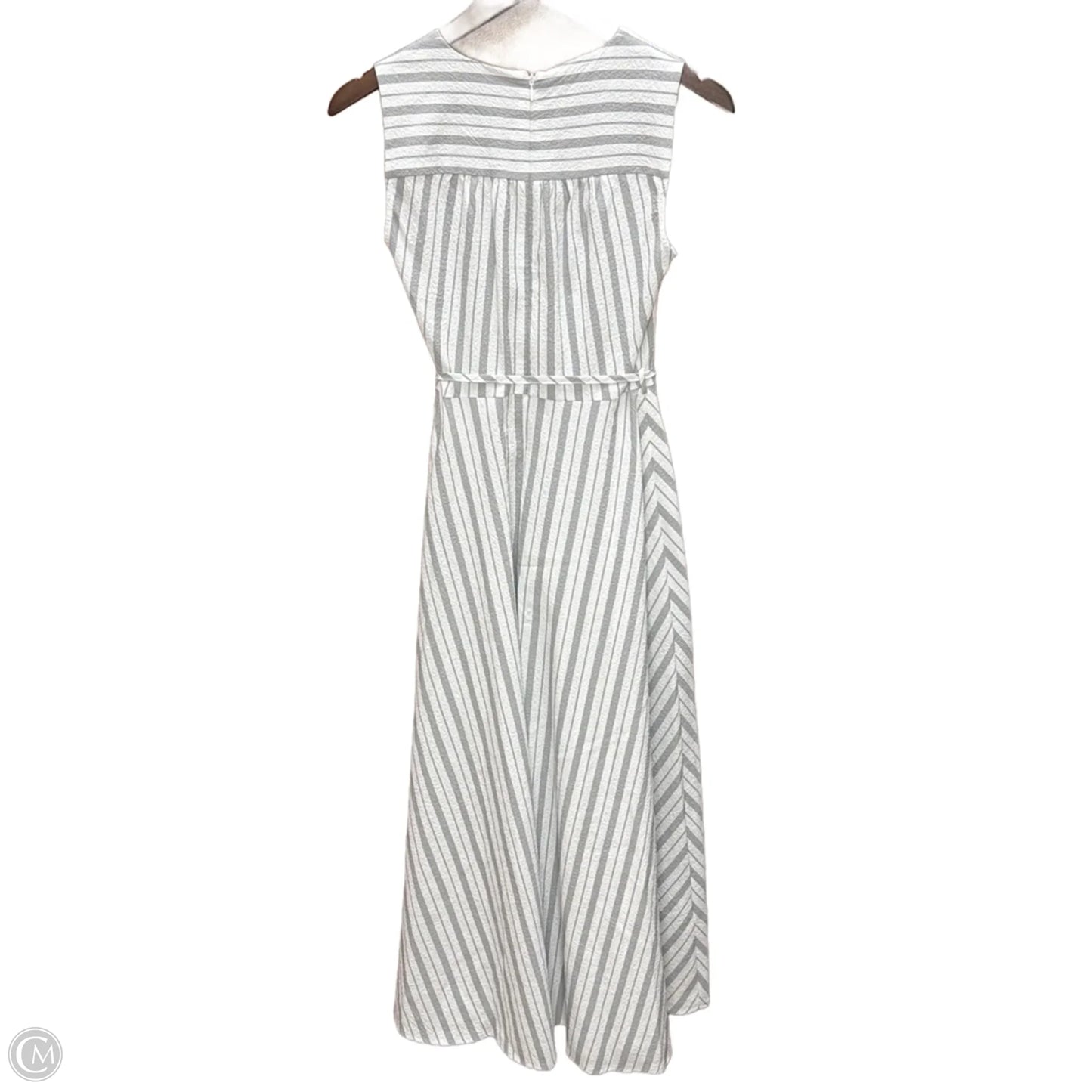 Dress Casual Maxi By Calvin Klein In Striped Pattern, Size: Xs