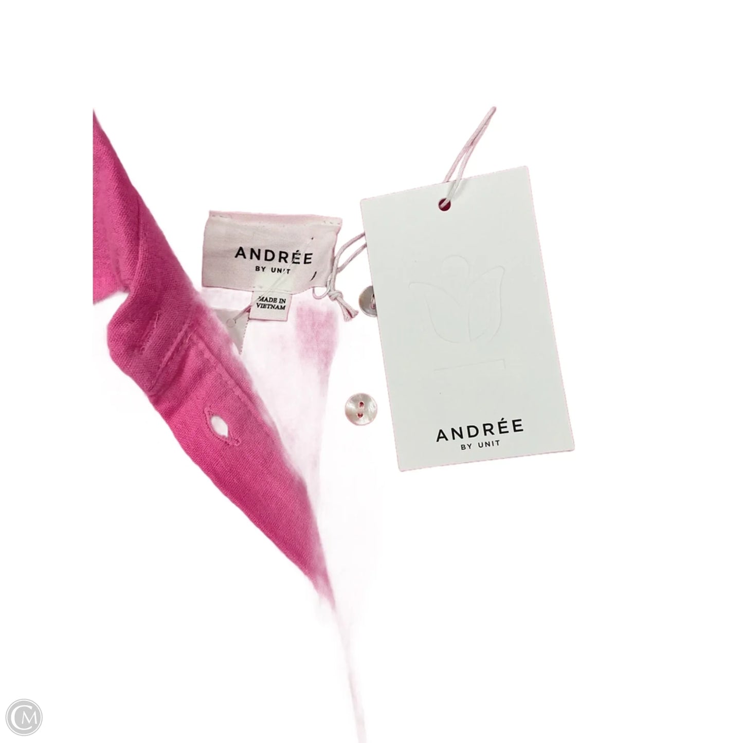 Top Short Sleeve By Andree By Unit In Pink, Size: L