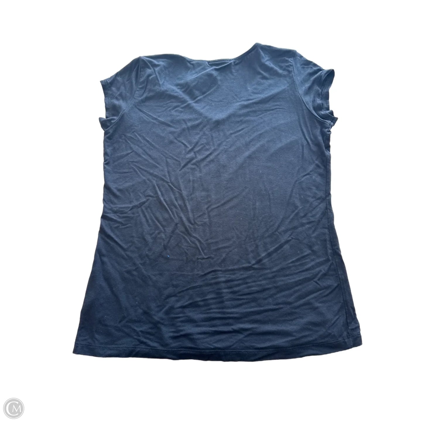 Top Short Sleeve By T Tahari In Black, Size: M