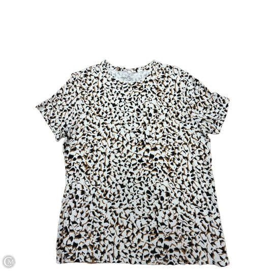 Top Short Sleeve By Nine West Apparel In Multi-colored, Size: L