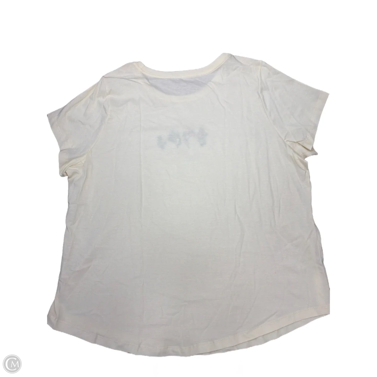 Top Short Sleeve By Nike Apparel In Cream, Size: 2x