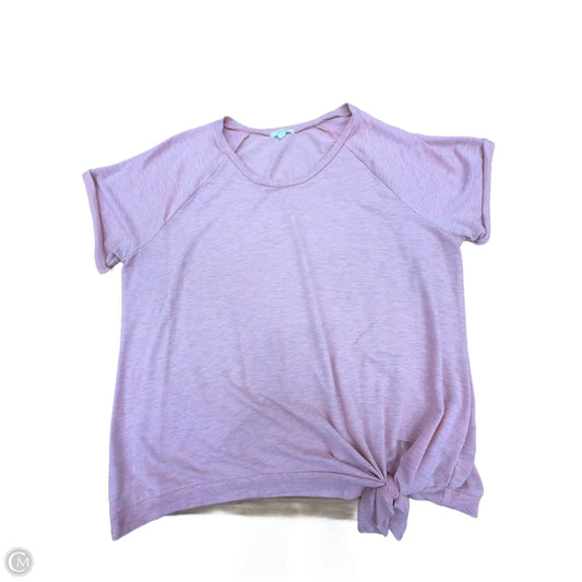Top Short Sleeve By Maurices In Pink, Size: 2x