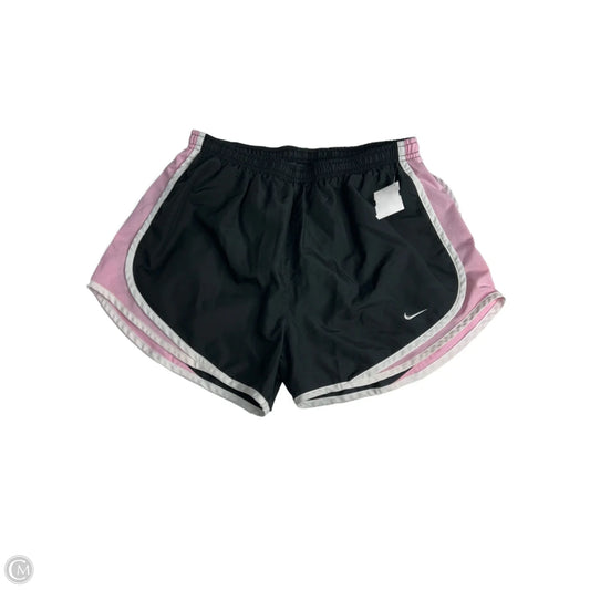 Athletic Shorts By Nike Apparel In Black & Pink, Size: M