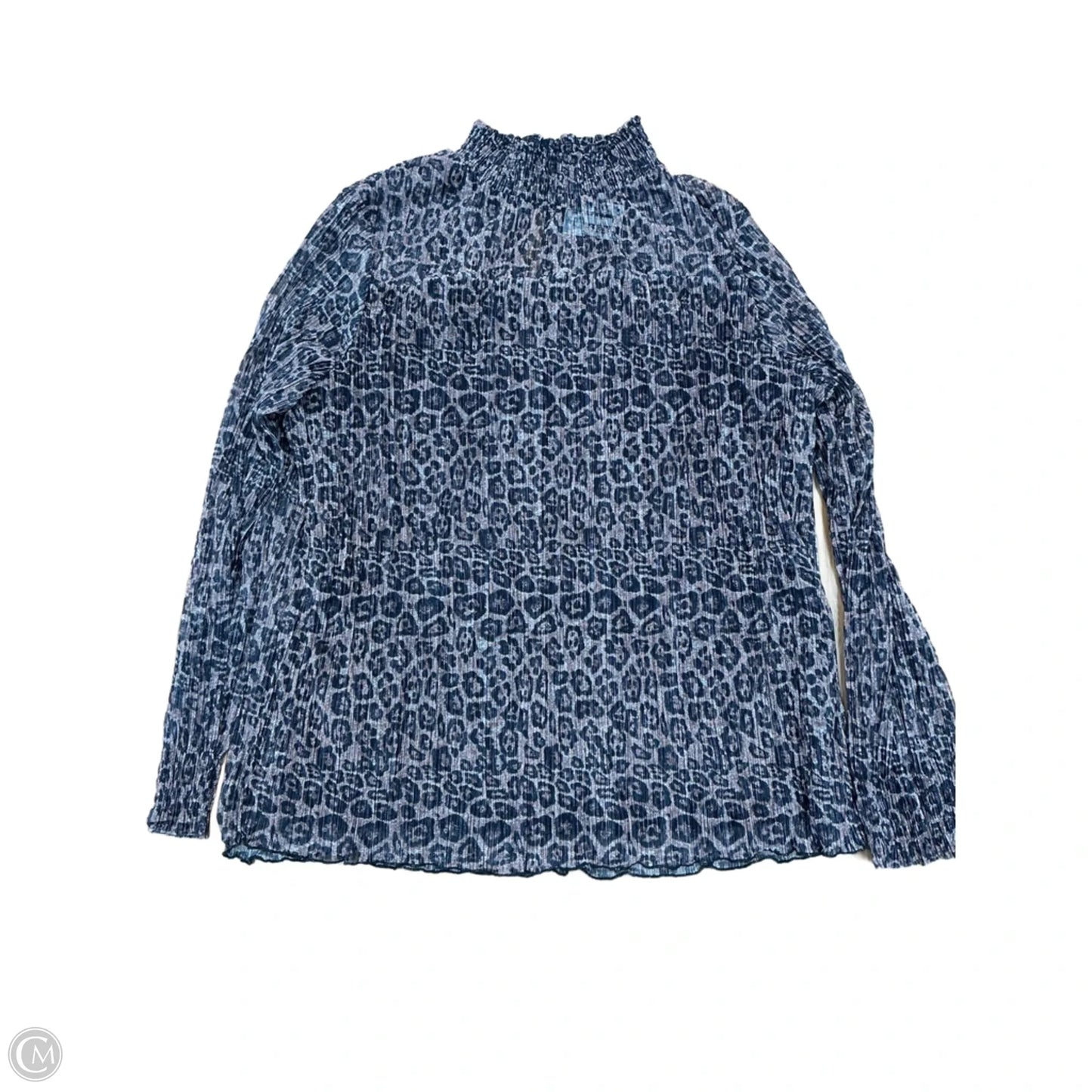 Top Long Sleeve By Adrianna Papell In Animal Print, Size: Xl