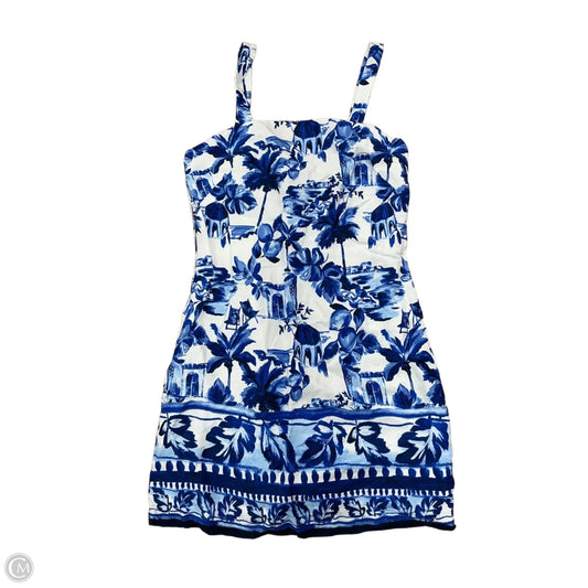 Dress Casual Short By Loft In Blue & White, Size: S