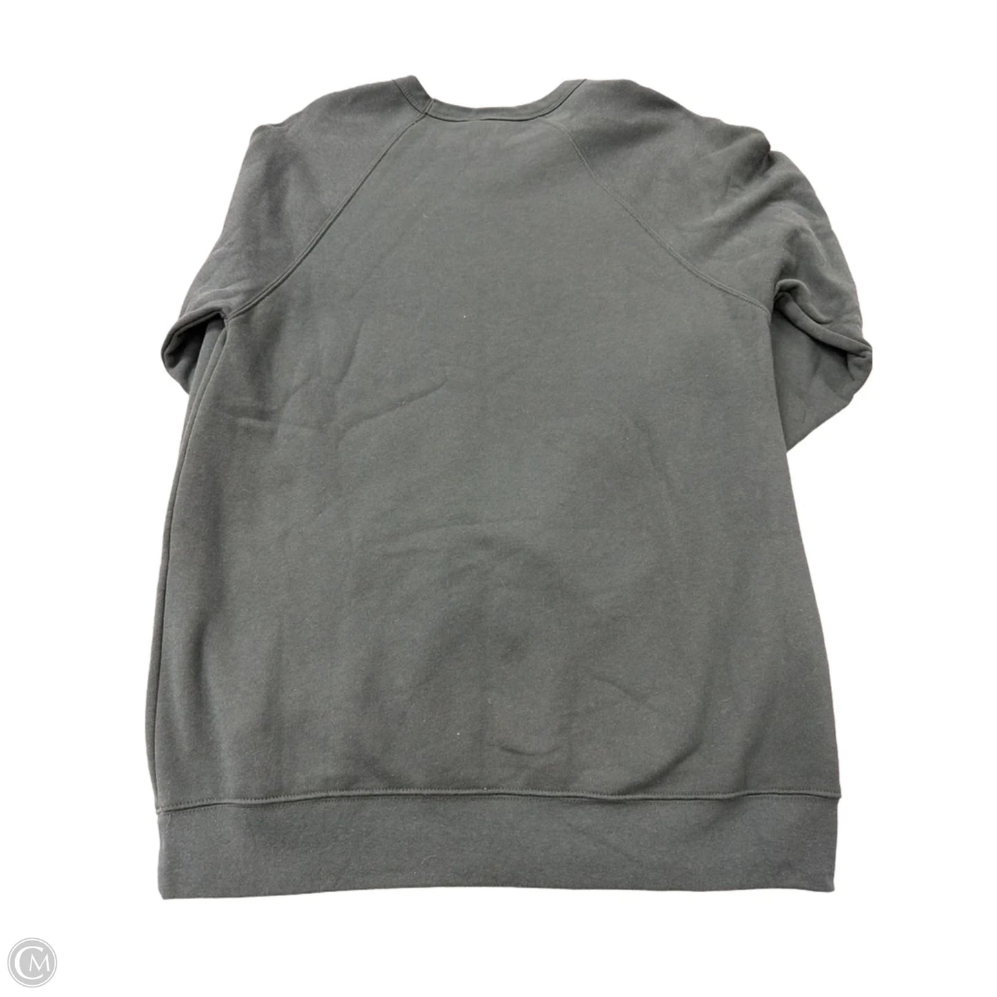 Top Long Sleeve By Bella + Canvas In Green, Size: Xl