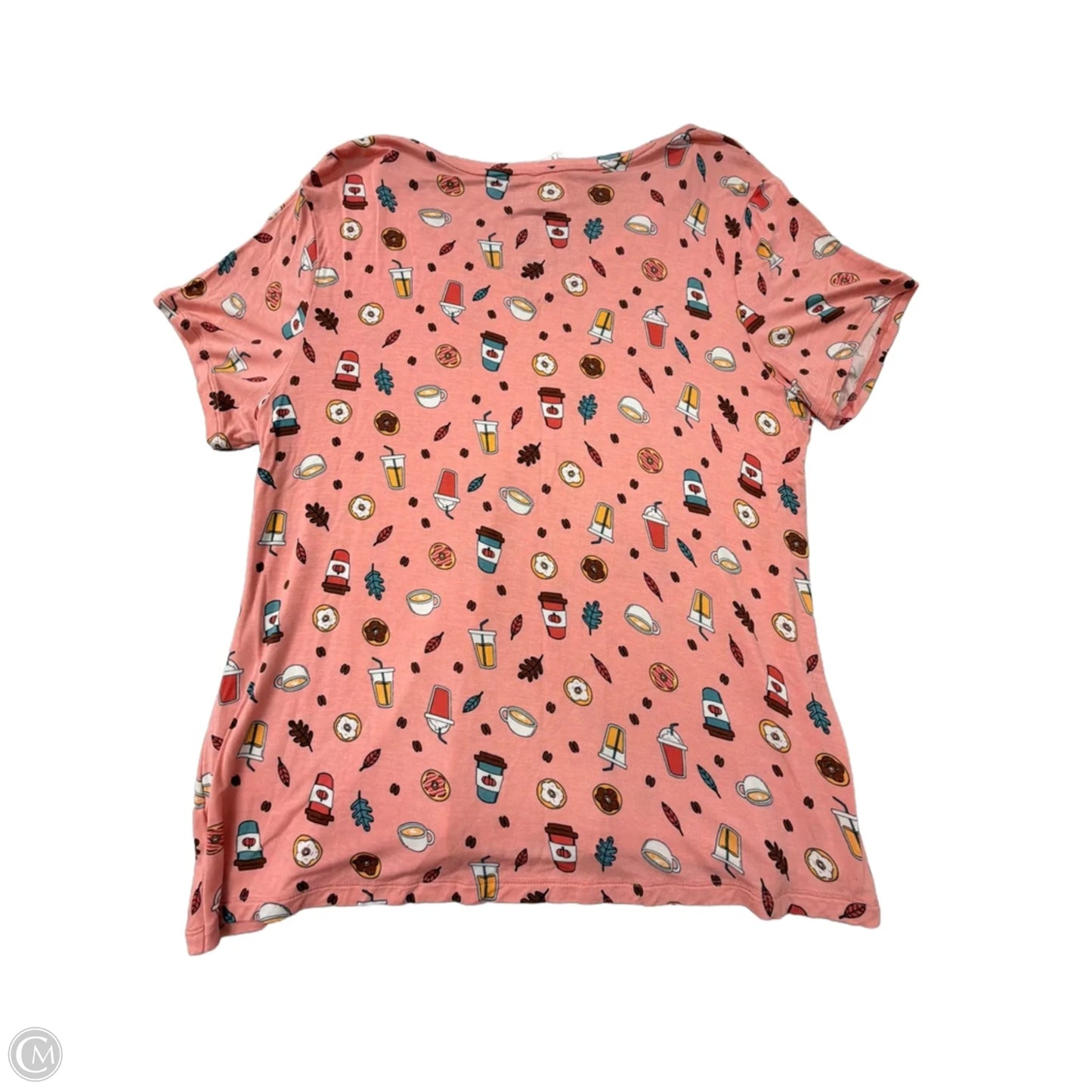 Top Short Sleeve By Celebrate Together In Pink, Size: 1x