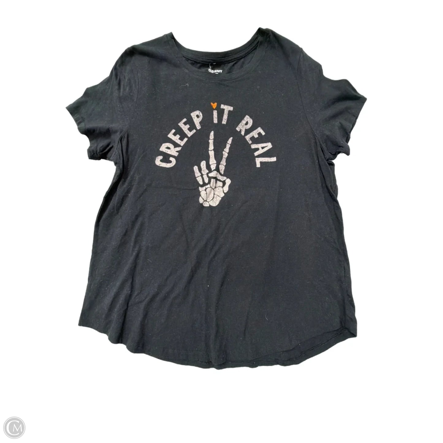 Top Short Sleeve By Old Navy In Black, Size: Xl