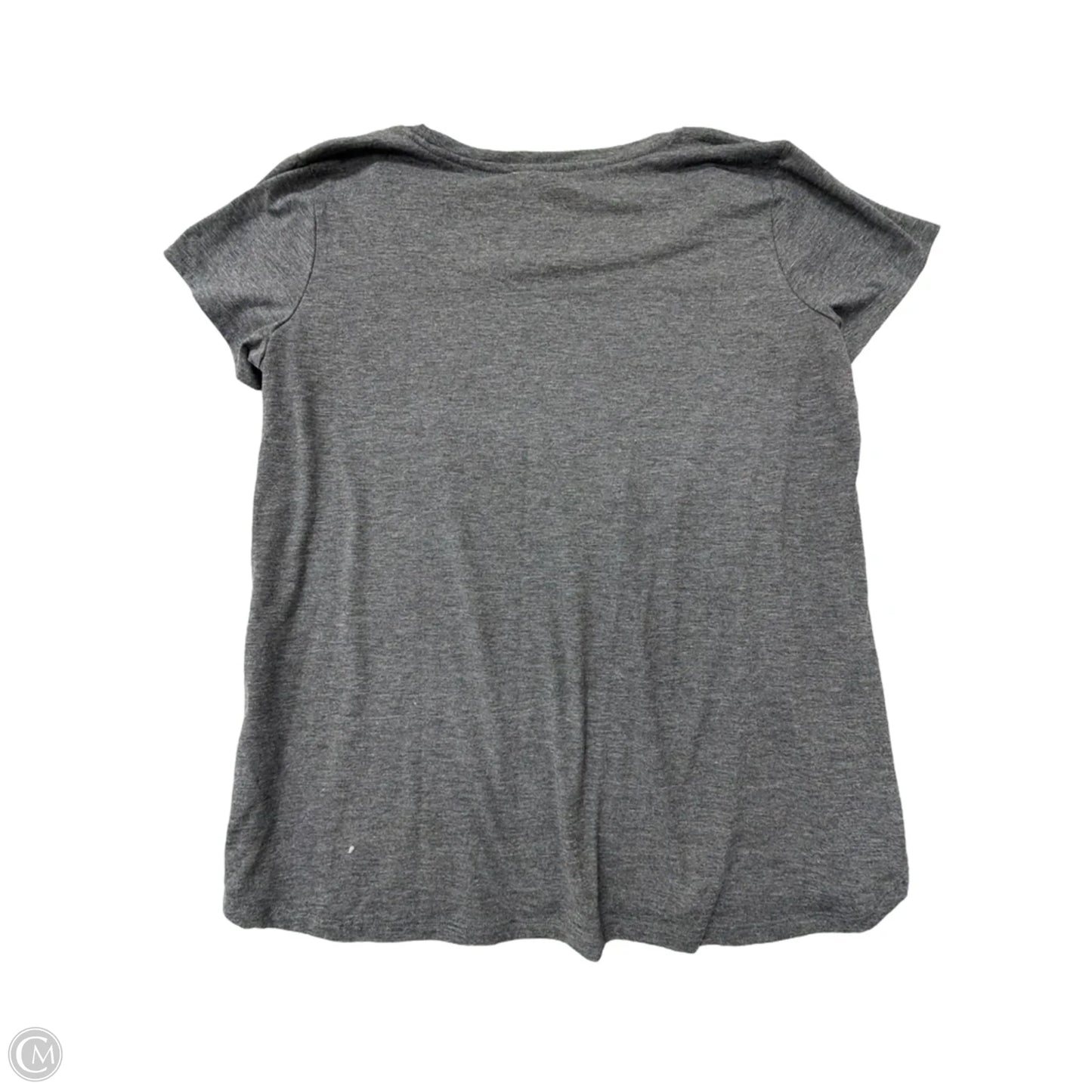 Top Short Sleeve By Maurices In Grey, Size: 1x