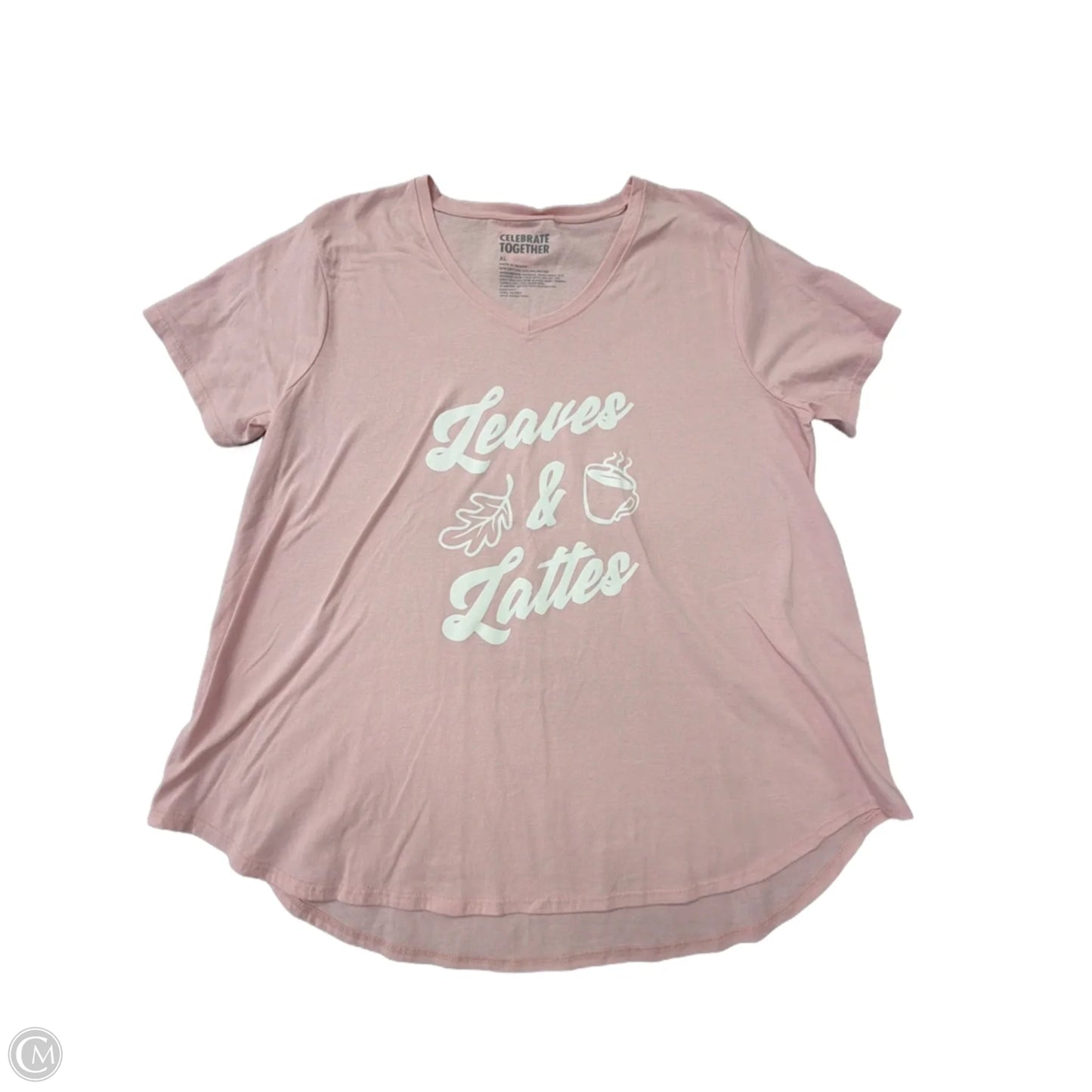 Top Short Sleeve By Celebrate Together In Pink, Size: Xl