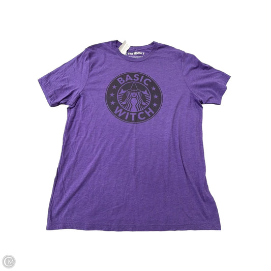 Top Short Sleeve By The Home T In Purple, Size: Xl