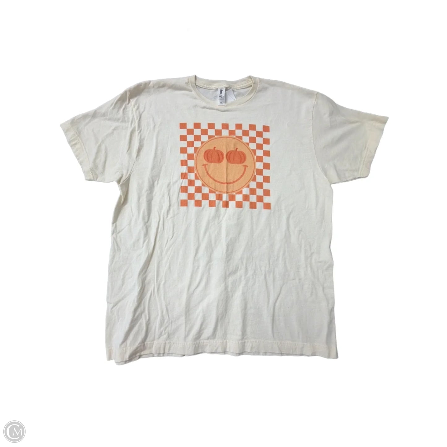 Top Short Sleeve By Tultex In Cream, Size: Xl