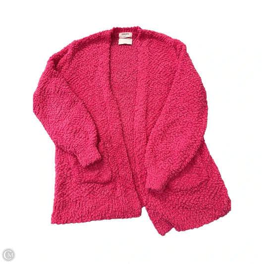 Cardigan By Zenana In Pink, Size: L