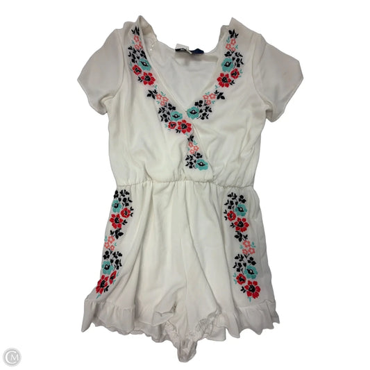 Romper By Blue Rain In White, Size: L