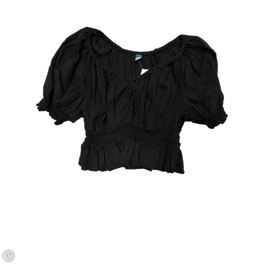 Top Short Sleeve By Old Navy In Black, Size: L
