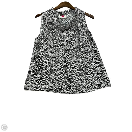 Top Sleeveless By Vince Camuto In Black & White, Size: Xs