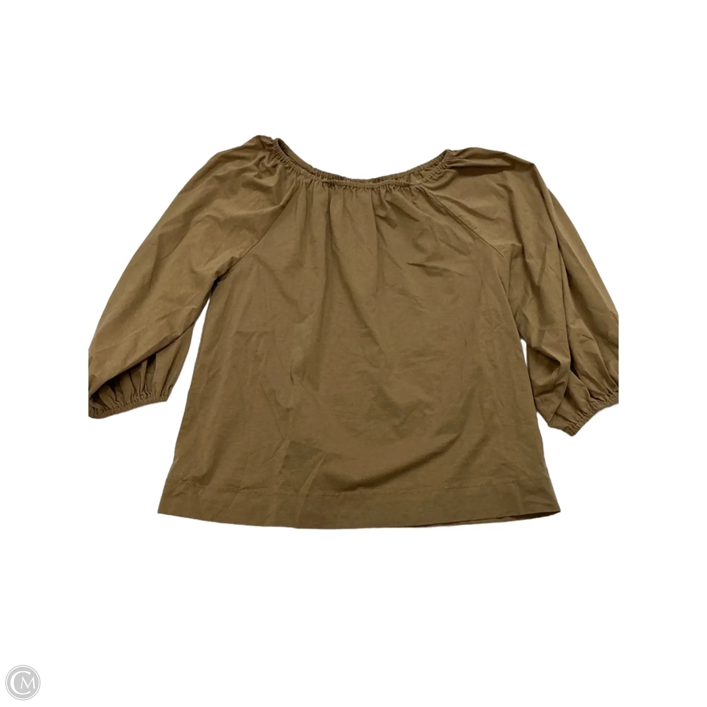 Top Long Sleeve By Prologue In Brown, Size: S