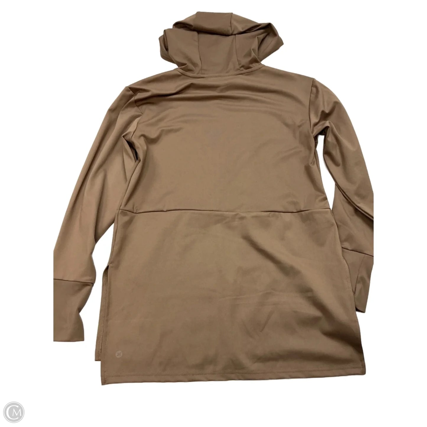 Athletic Top Long Sleeve Hoodie By Rbx In Taupe, Size: S