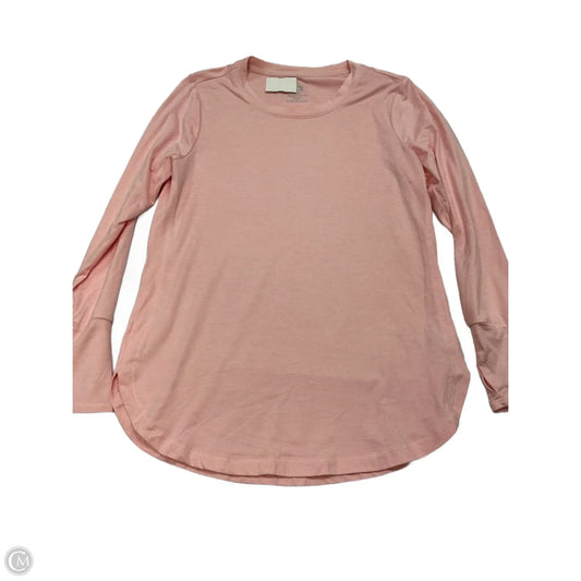 Athletic Top Long Sleeve Crewneck By Rbx In Pink, Size: M