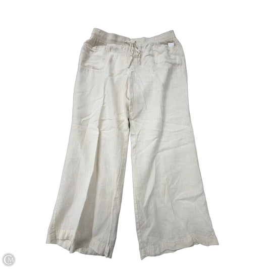 Pants Linen By Style And Company In Cream, Size: 22