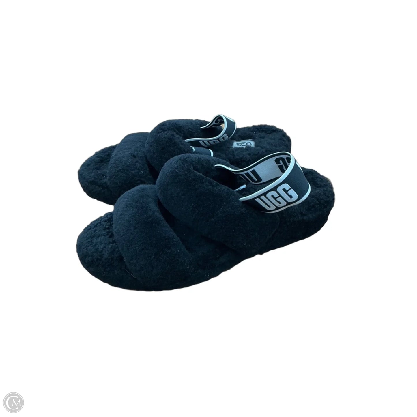 Sandals Designer By Ugg In Black, Size: 7