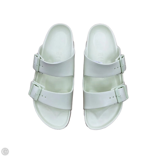 Sandals Flats By Birkenstock In Green, Size: 9