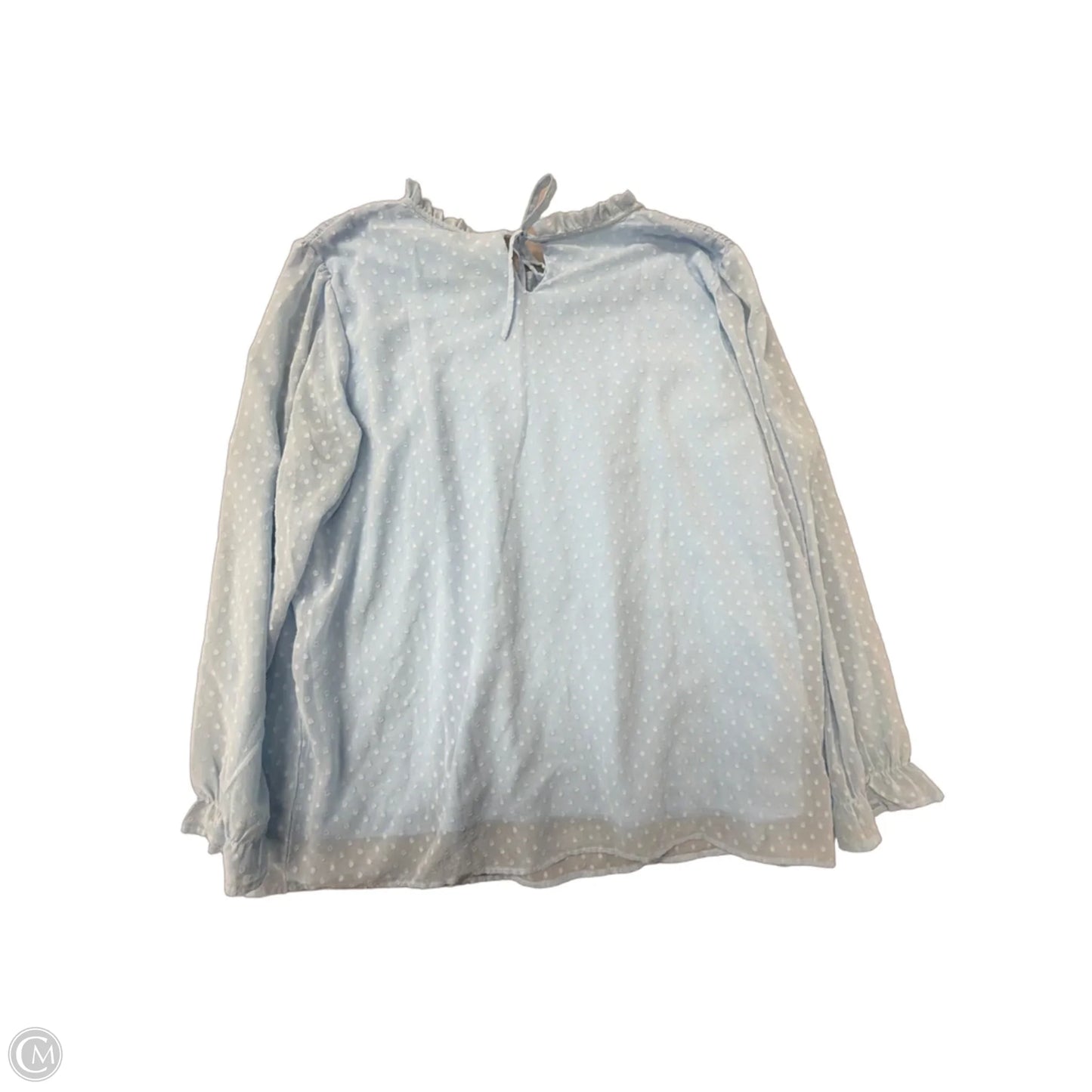 Top Long Sleeve By Shein In Blue, Size: 2x