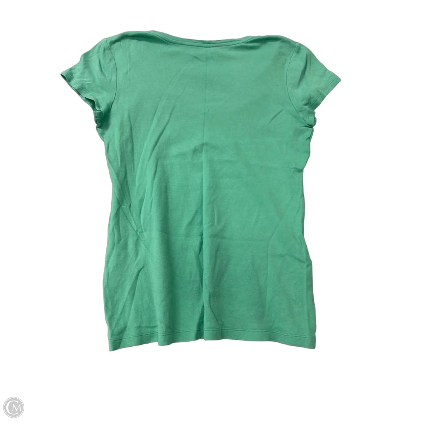 Top Short Sleeve Basic By Banana Republic In Green, Size: L