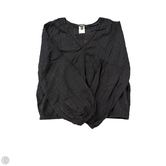 Top Long Sleeve By Express In Black, Size: L
