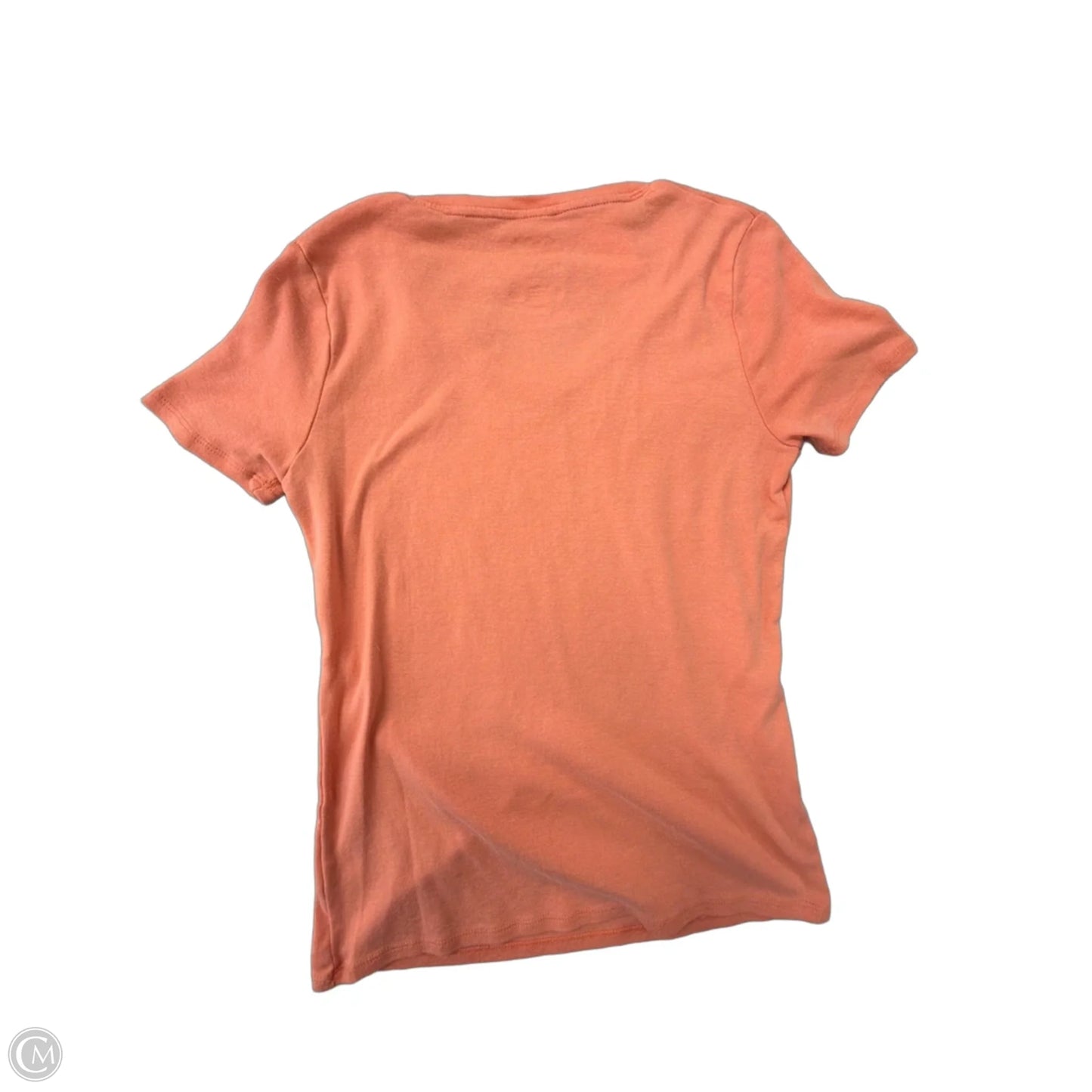 Top Short Sleeve By Croft And Barrow In Orange, Size: S