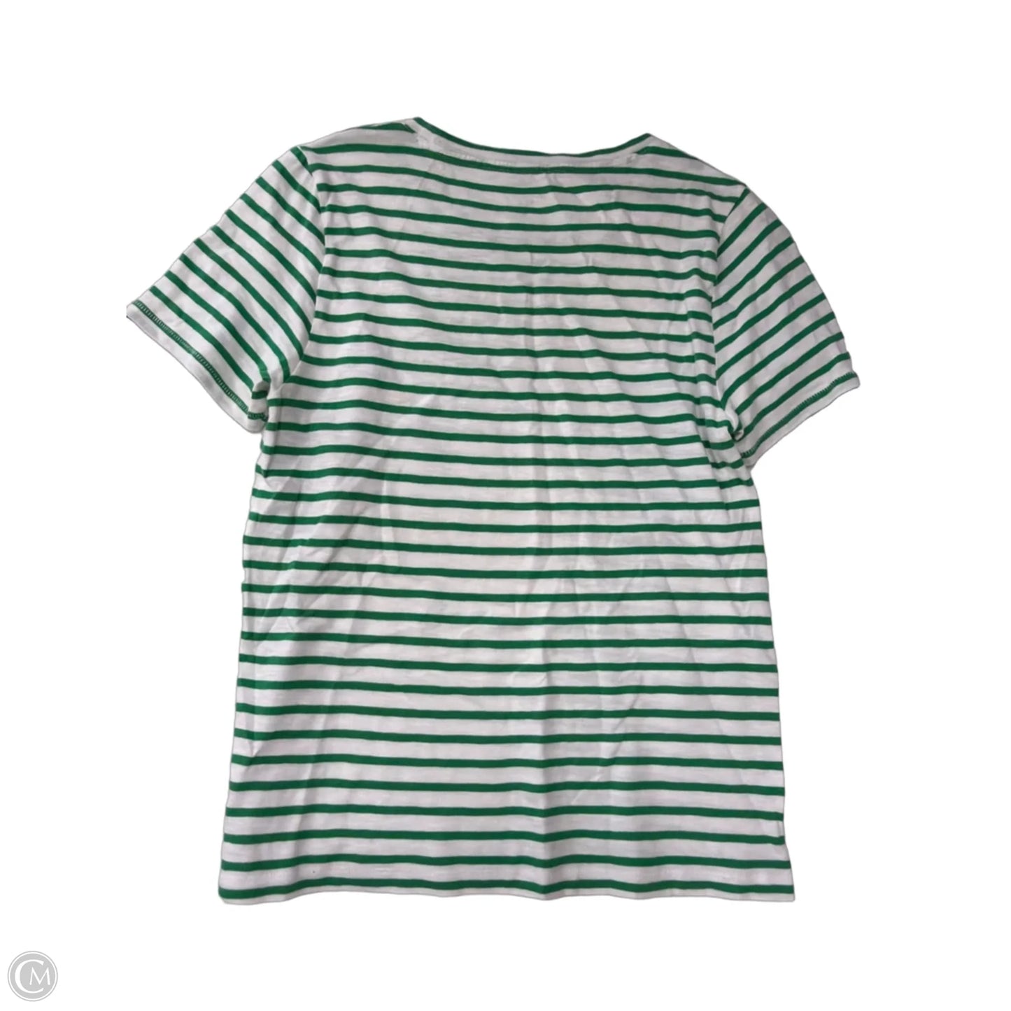 Top Short Sleeve By J. Crew In Striped Pattern, Size: M