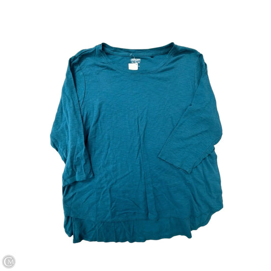 Top Long Sleeve By Kirkland In Blue, Size: 1x