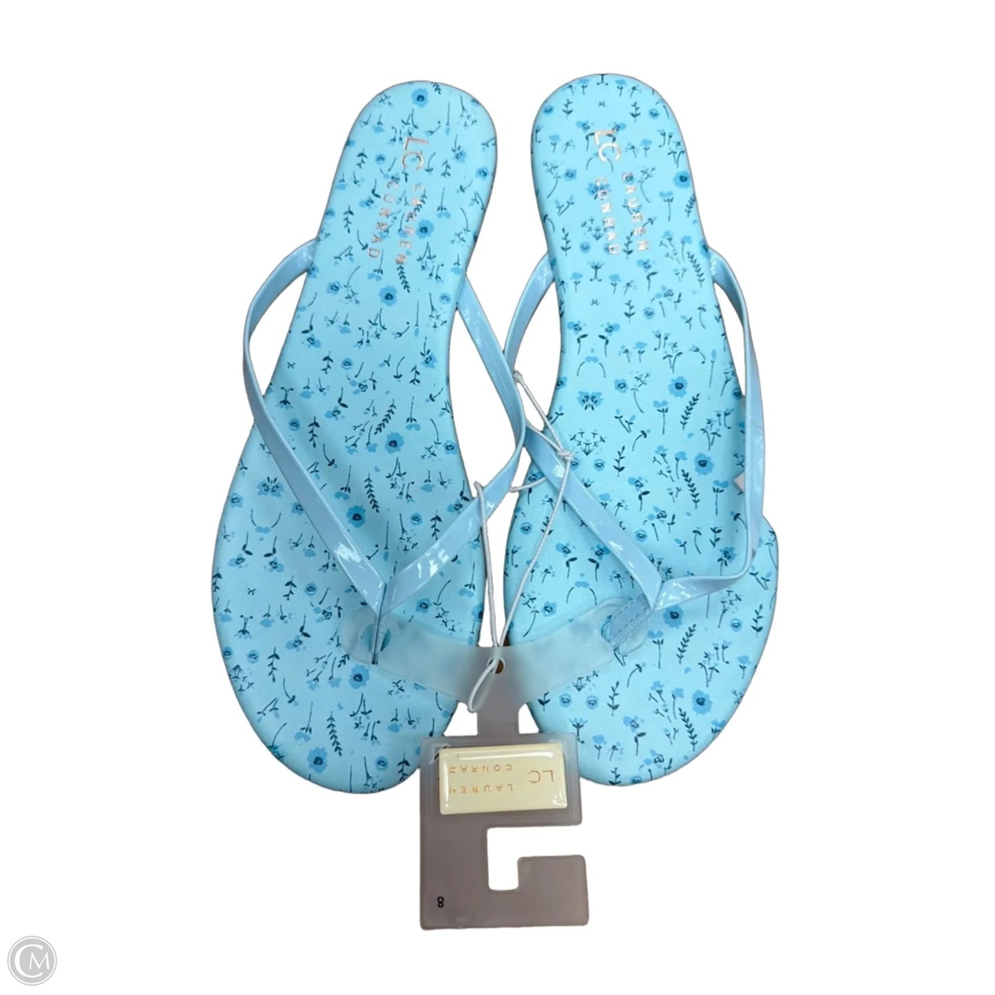 Sandals Flats By Lc Lauren Conrad In Blue, Size: 8