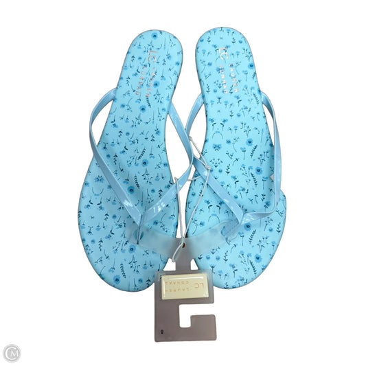 Sandals Flats By Lc Lauren Conrad In Blue, Size: 8