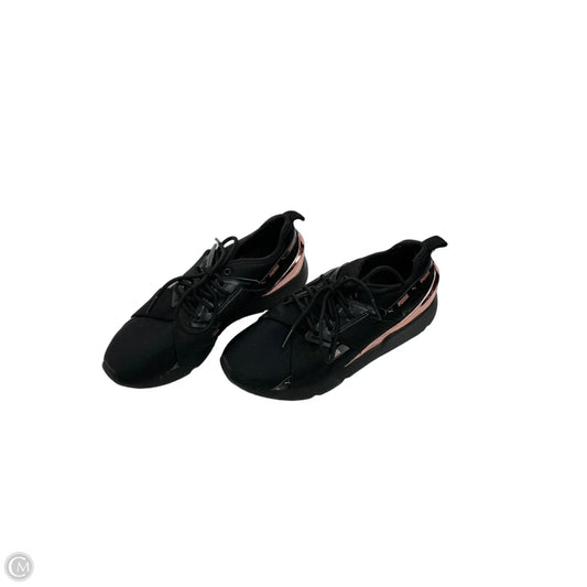 Shoes Athletic By Puma In Black & Pink, Size: 8.5