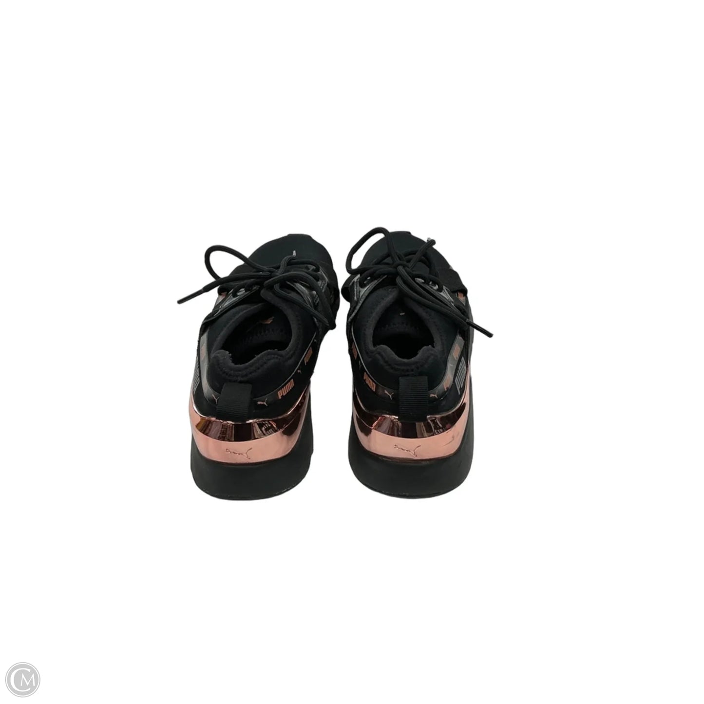 Shoes Athletic By Puma In Black & Pink, Size: 8.5