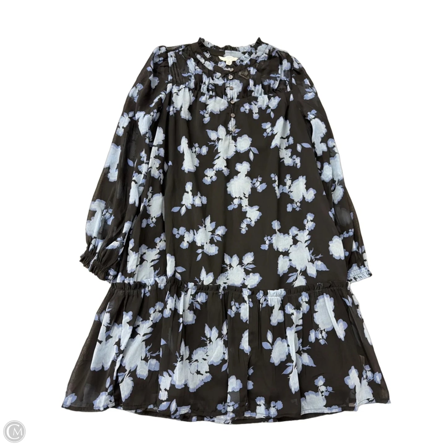 Dress Casual Midi By Time And Tru In Floral Print, Size: S