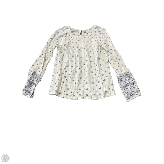 Top Short Sleeve By Old Navy In Cream, Size: M