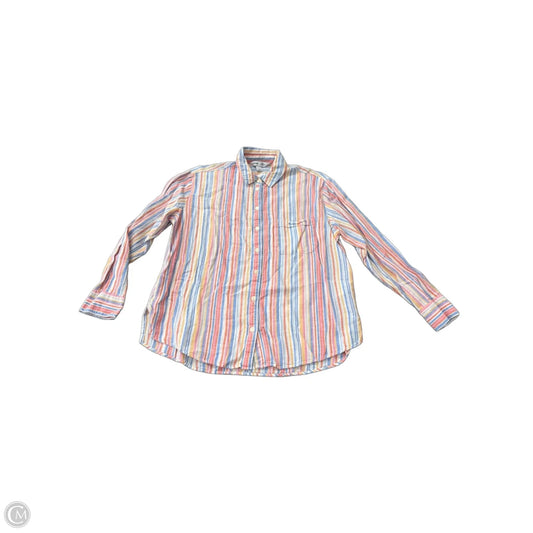Top Long Sleeve By Old Navy In Striped Pattern, Size: M
