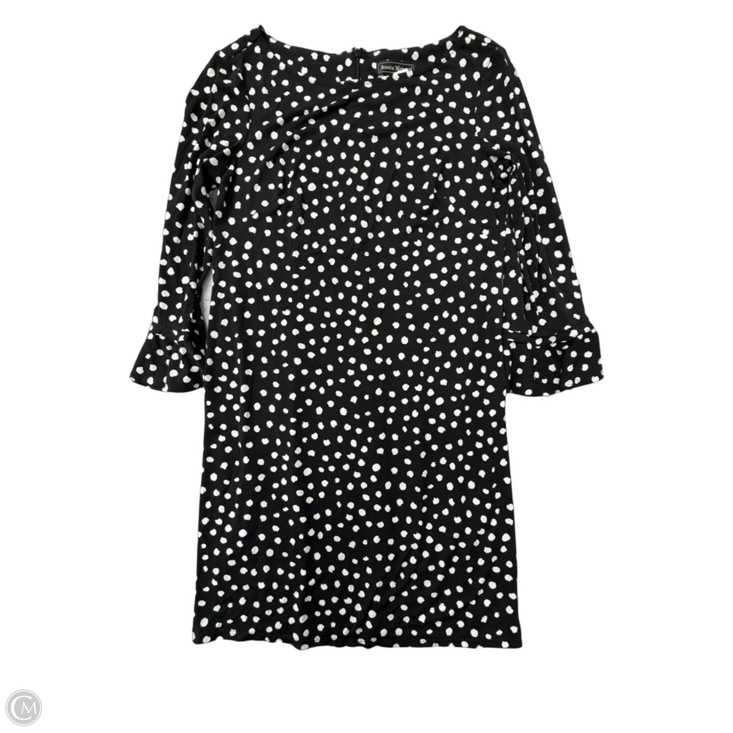 Dress Casual Midi By Jessica Howard In Polkadot Pattern, Size: L