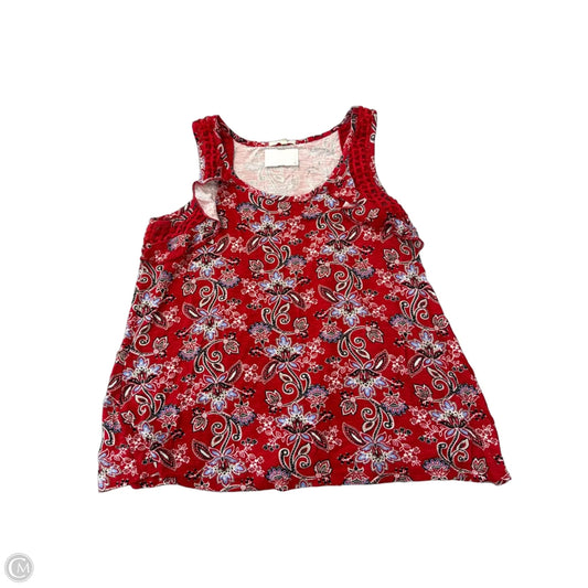 Tank Top By Maurices In Blue Red & White, Size: L