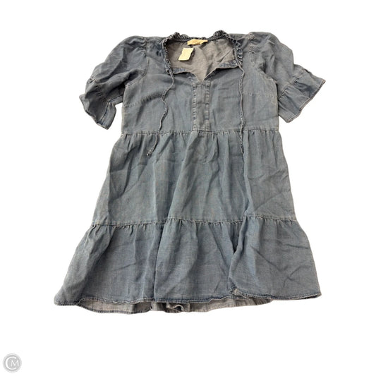 Dress Casual Short By Loft In Blue Denim, Size: S
