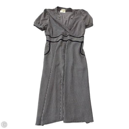 Dress Casual Midi By Monteau In Striped Pattern, Size: Xl