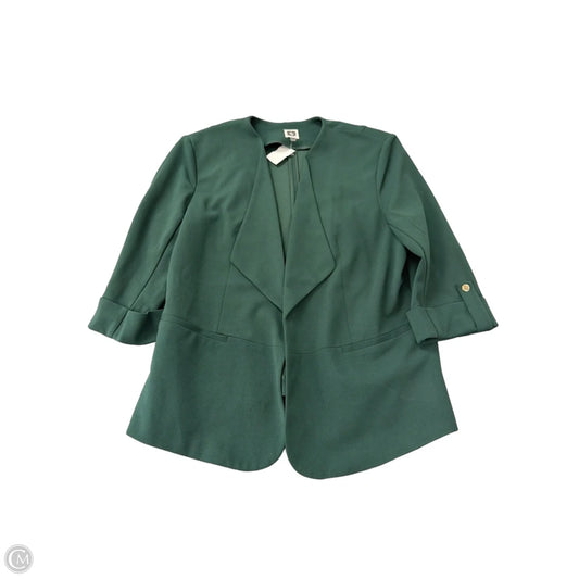 Blazer By Anne Klein In Green, Size: Xl