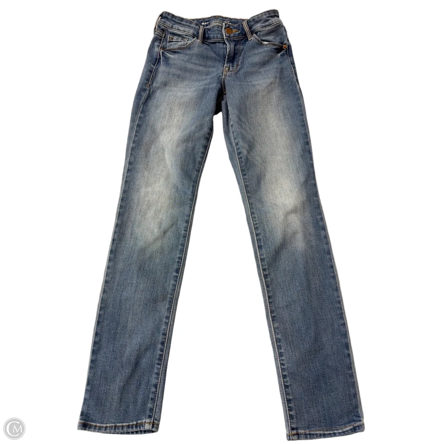 Jeans Straight By Old Navy In Blue Denim, Size: 0